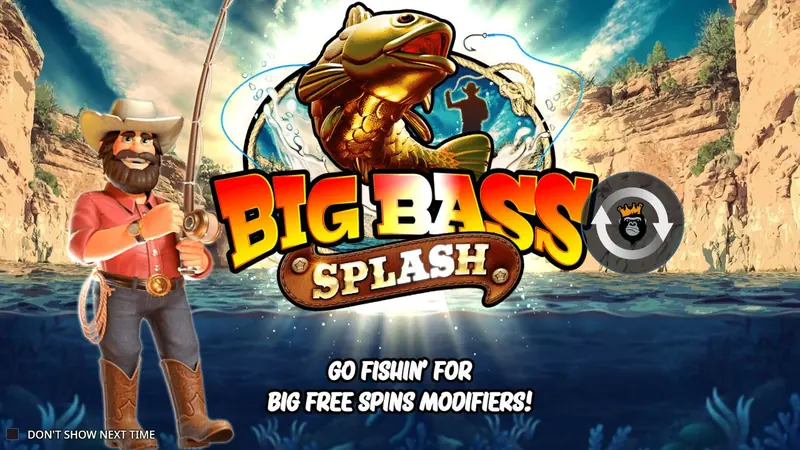 Big Bass Splash slot by Pragmatic Play – start screen