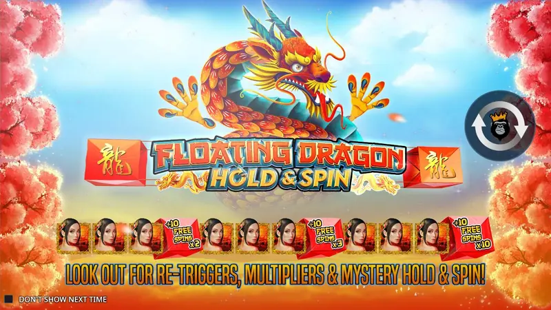 Floating Dragon slot by Pragmatic Play – start screen