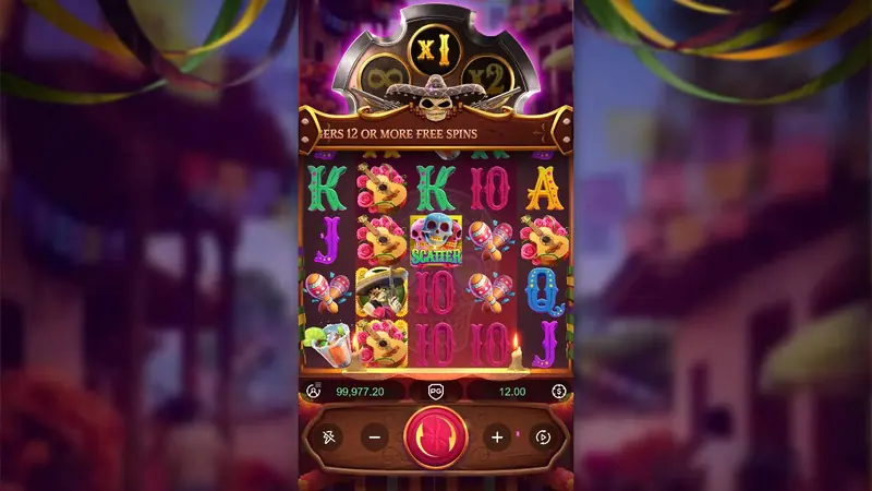 PG Soft-এর Wild Bandito স্লট – ডেমো স্পিনের সময় রিলগুলো